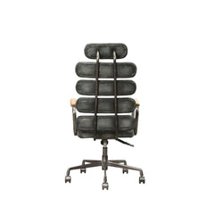Silla de oficina Calan de cuero de grano superior