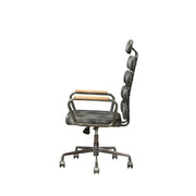 Silla de oficina Calan de cuero de grano superior
