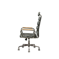 Silla de oficina Calan de cuero de grano superior
