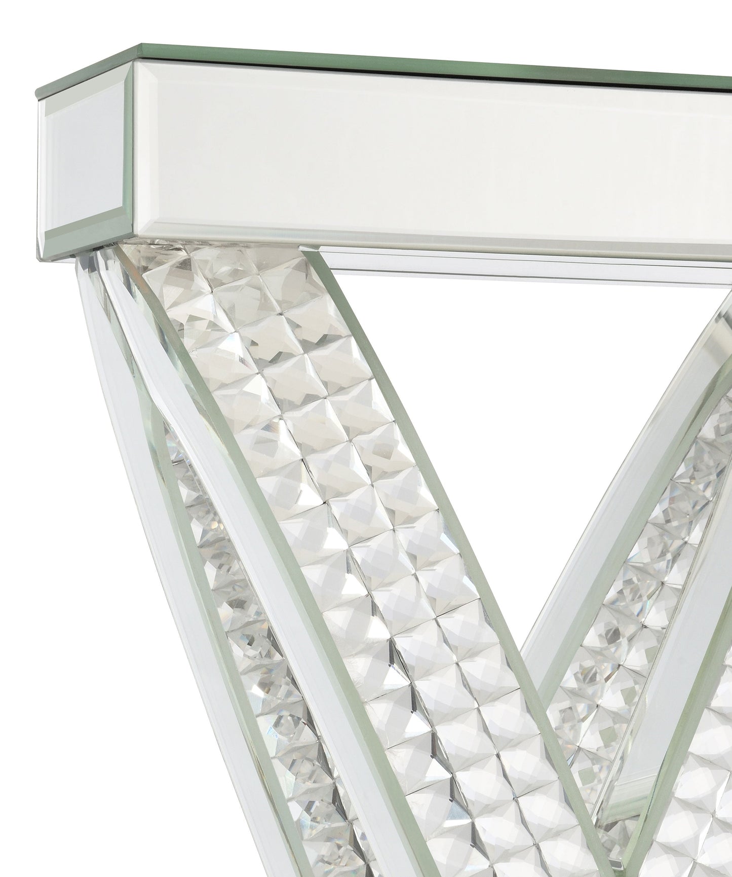 Lámpara de mesa de acrílico con espejo cónico Dominick de 31 pulgadas, color plateado