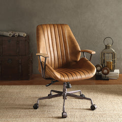 Hamilton Office Chair - Coffee Top Grain Leather