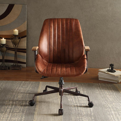 Hamilton Office Chair - Cocoa Top Grain Leather