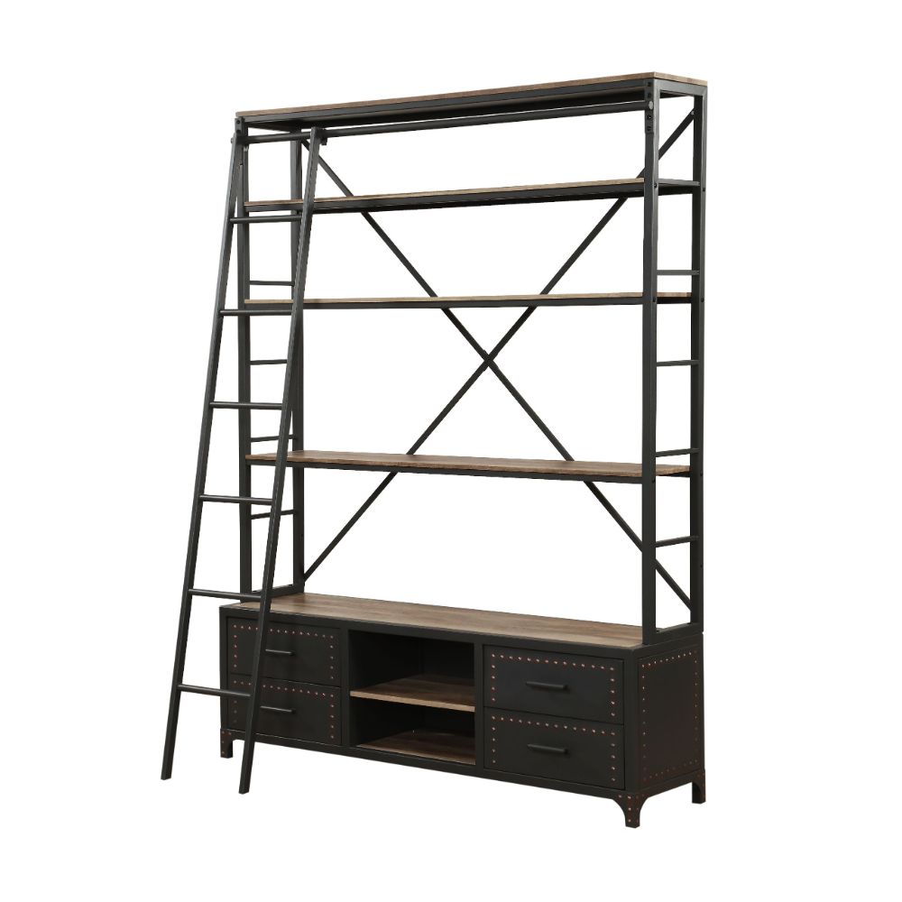Actaki 83"H x 64"W Industrial Etagere