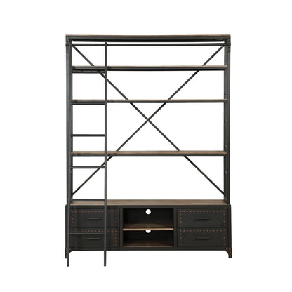 Actaki 83"H x 64"W Industrial Etagere