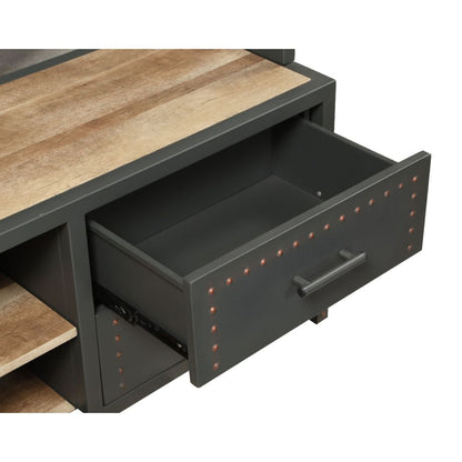 Actaki 83"H x 64"W Industrial Etagere