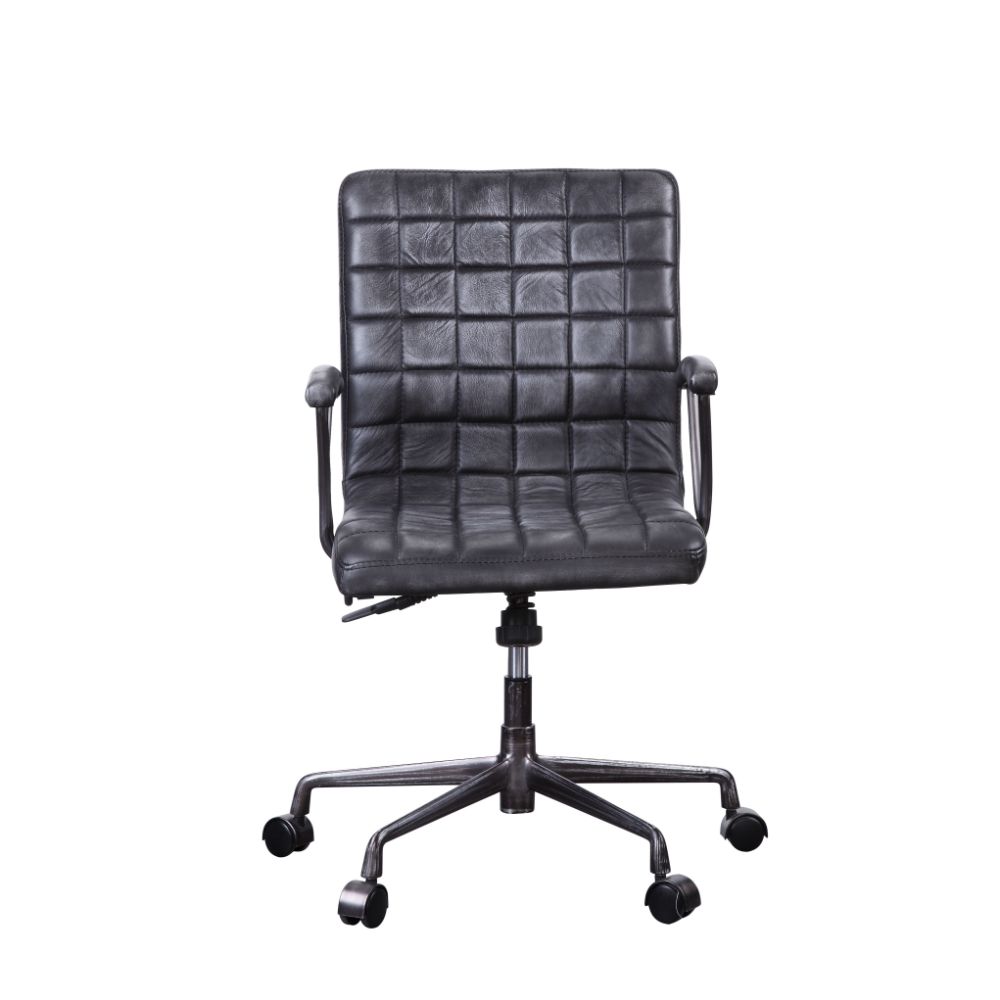 Silla de oficina Barack de cuero de grano superior