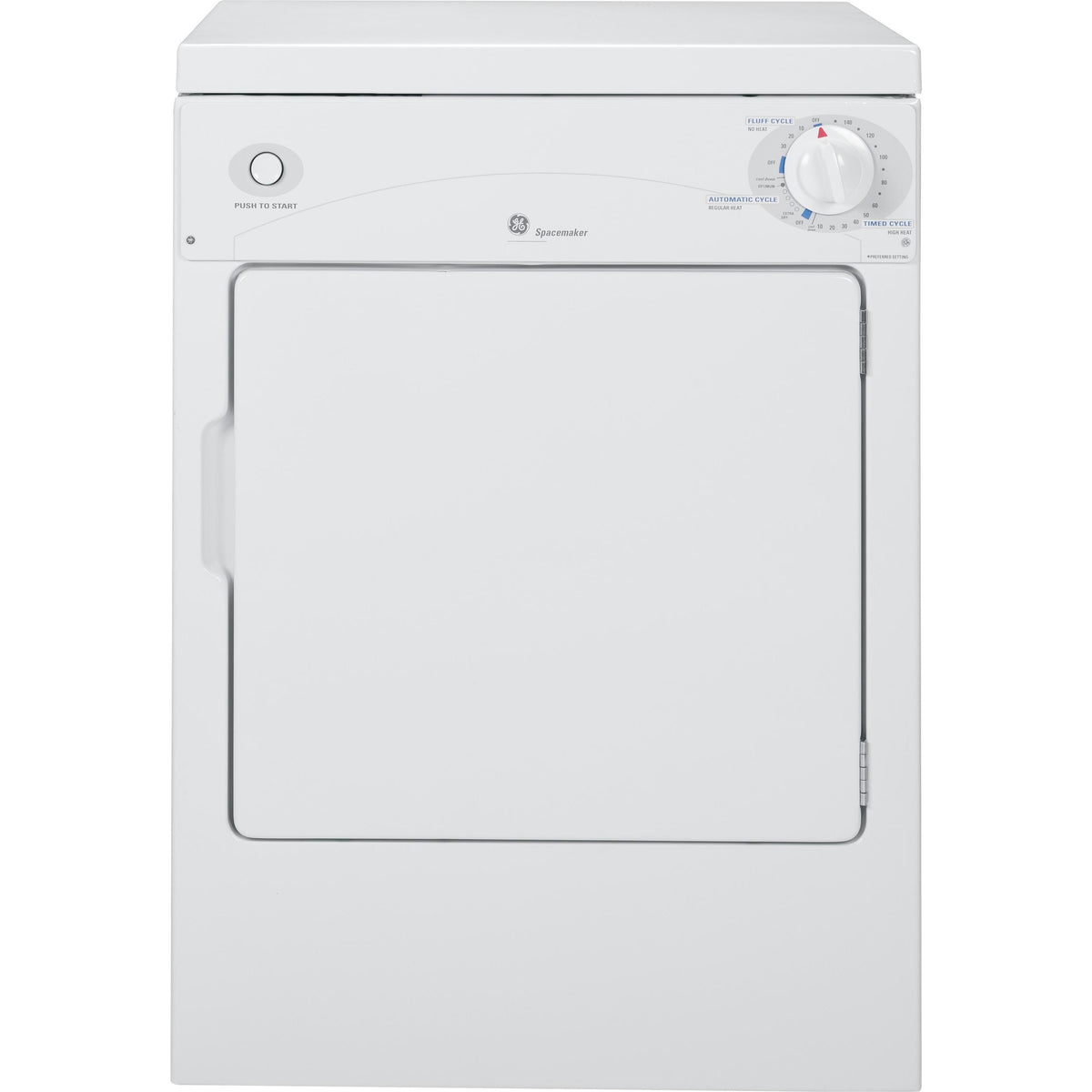  GE 3.6 cu. ft. Electric Dryer DSKP333ECWW IMAGE 1