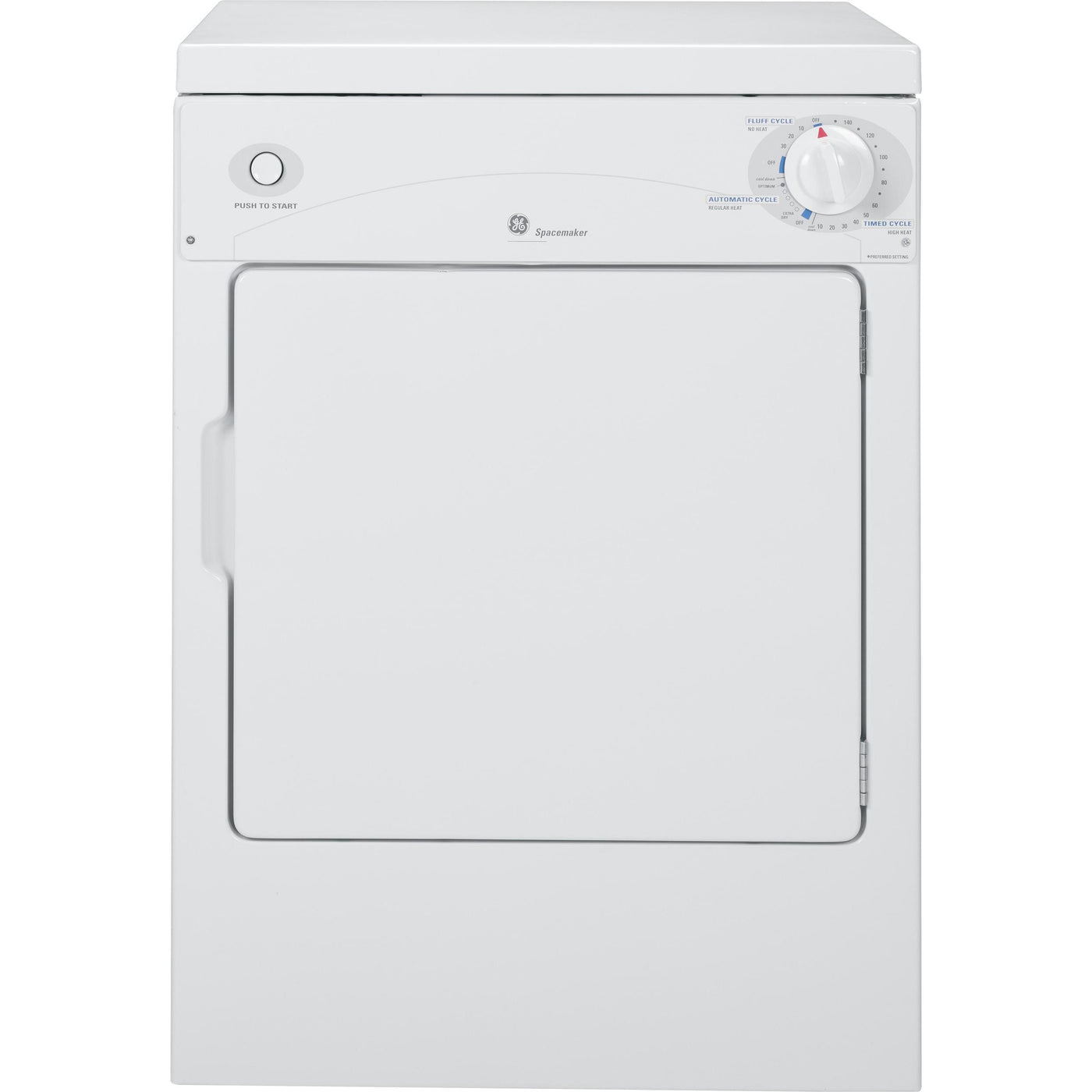  GE 3.6 cu. ft. Electric Dryer DSKP333ECWW IMAGE 1