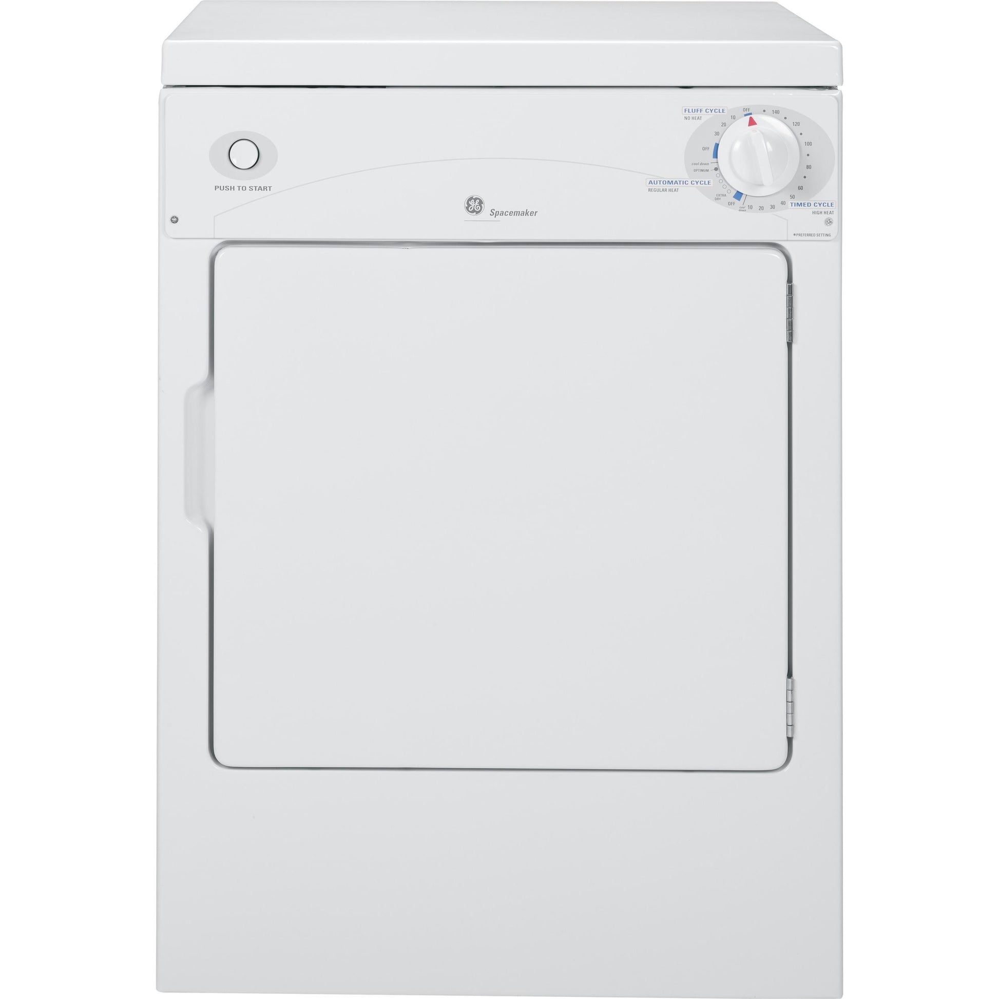  GE 3.6 cu. ft. Electric Dryer DSKP333ECWW IMAGE 1
