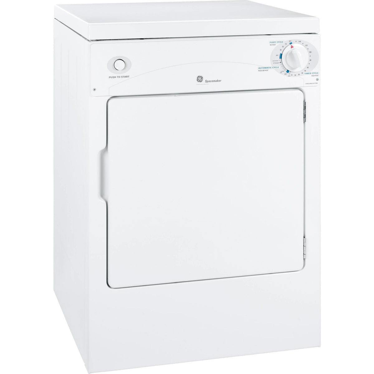  GE 3.6 cu. ft. Electric Dryer DSKP333ECWW IMAGE 2