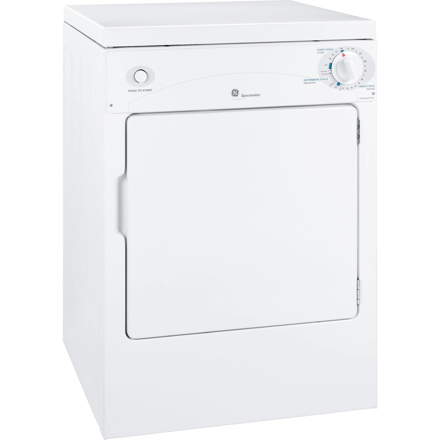  GE 3.6 cu. ft. Electric Dryer DSKP333ECWW IMAGE 2