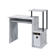 Lyphre Computer Desk - Antique White & Black