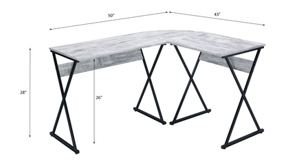 Zafiri 50"L Rustic-Modern Writing Desk