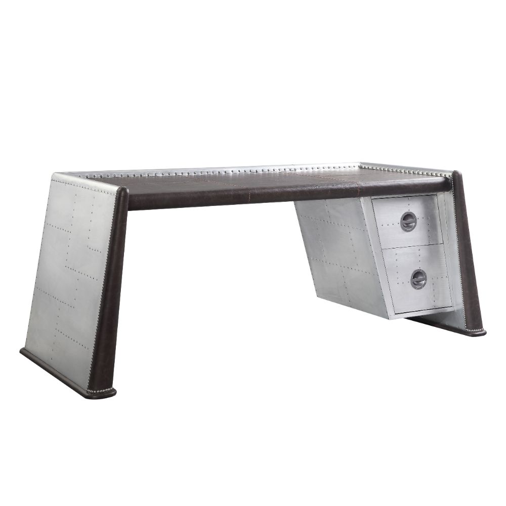 Escritorio ejecutivo Brancaster de 80" de largo con 2 cajones