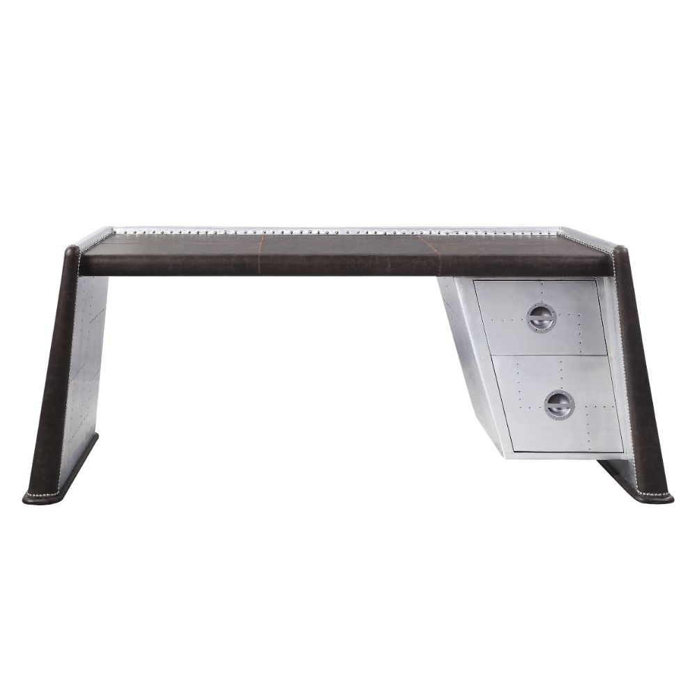 Escritorio ejecutivo Brancaster de 80" de largo con 2 cajones