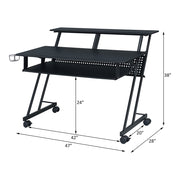 Suitor Music Recording Studio Desk - Black