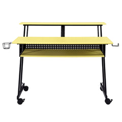 Suitor Music Recording Studio Desk - Yellow & Black