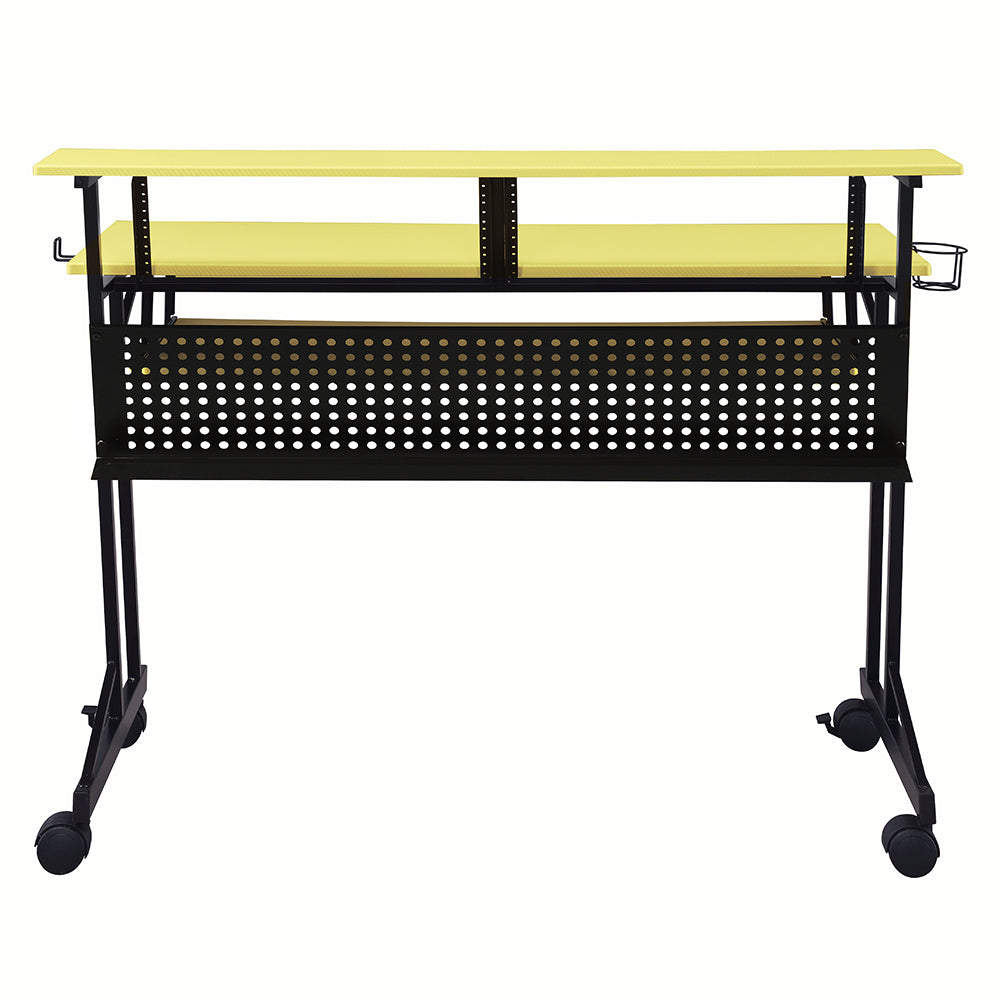 Suitor Music Recording Studio Desk - Yellow & Black