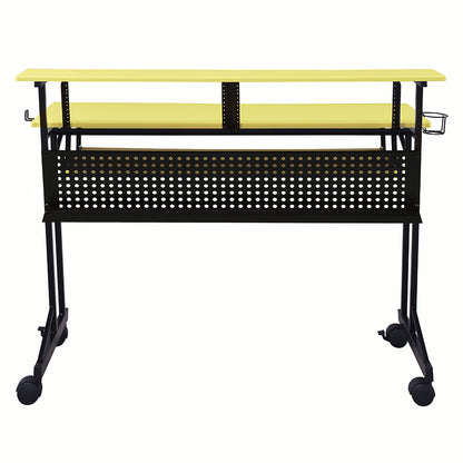 Suitor Music Recording Studio Desk - Yellow & Black