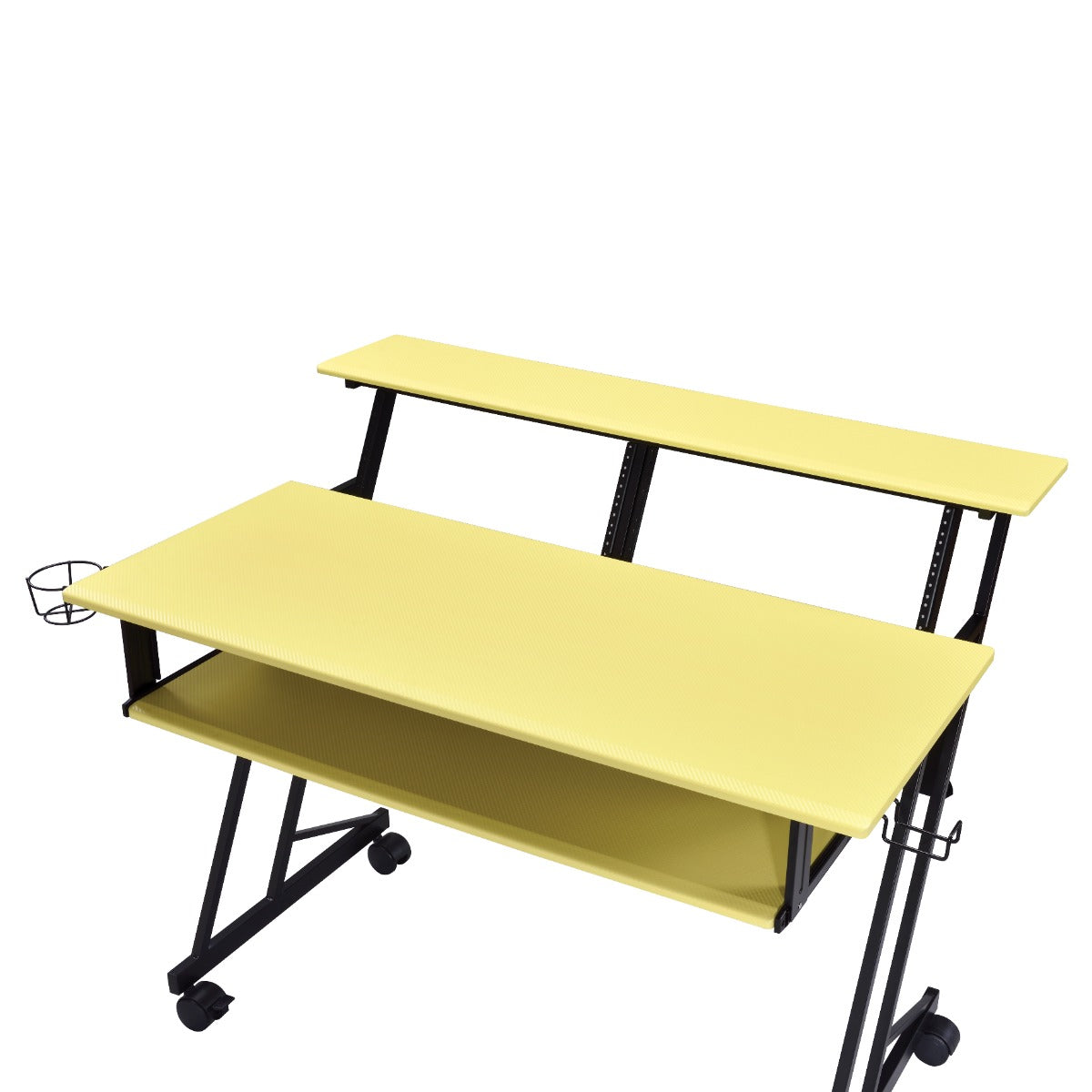 Suitor Music Recording Studio Desk - Yellow & Black