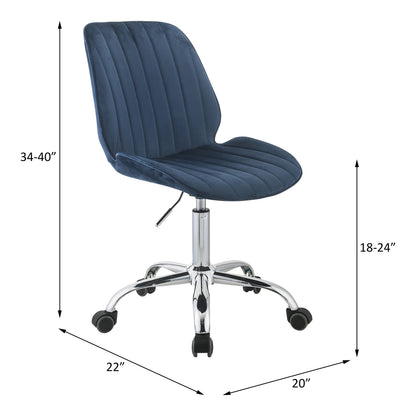 Silla de oficina Muata de 20" de ancho, giratoria y con altura ajustable