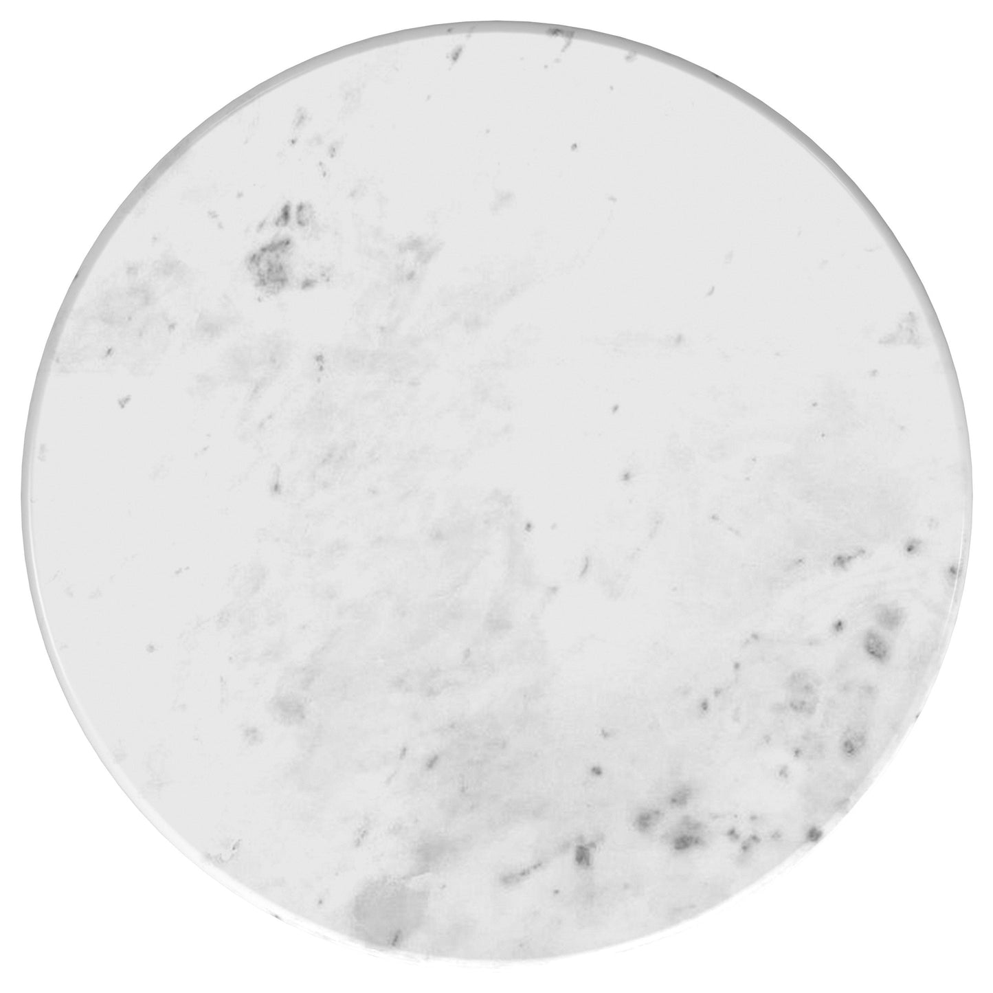 Mesa auxiliar rectangular Baldwin con tapa de mármol, blanca y dorada