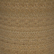 Halden Round Woven Seagrass Accent Side Table Light Brown