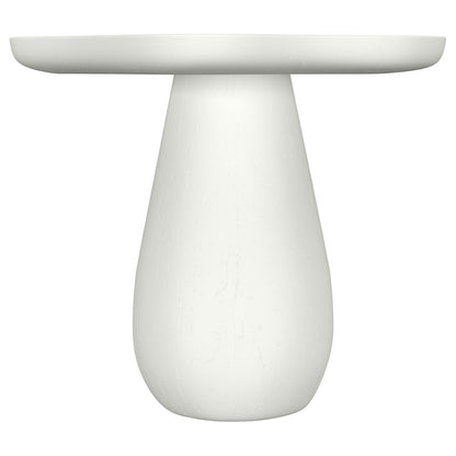 Mesa auxiliar Perth de 17 pulgadas con tablero en forma de nube, color blanco roto