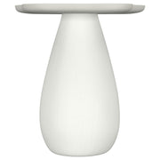 Mesa auxiliar Perth de 17 pulgadas con tablero en forma de nube, color blanco roto