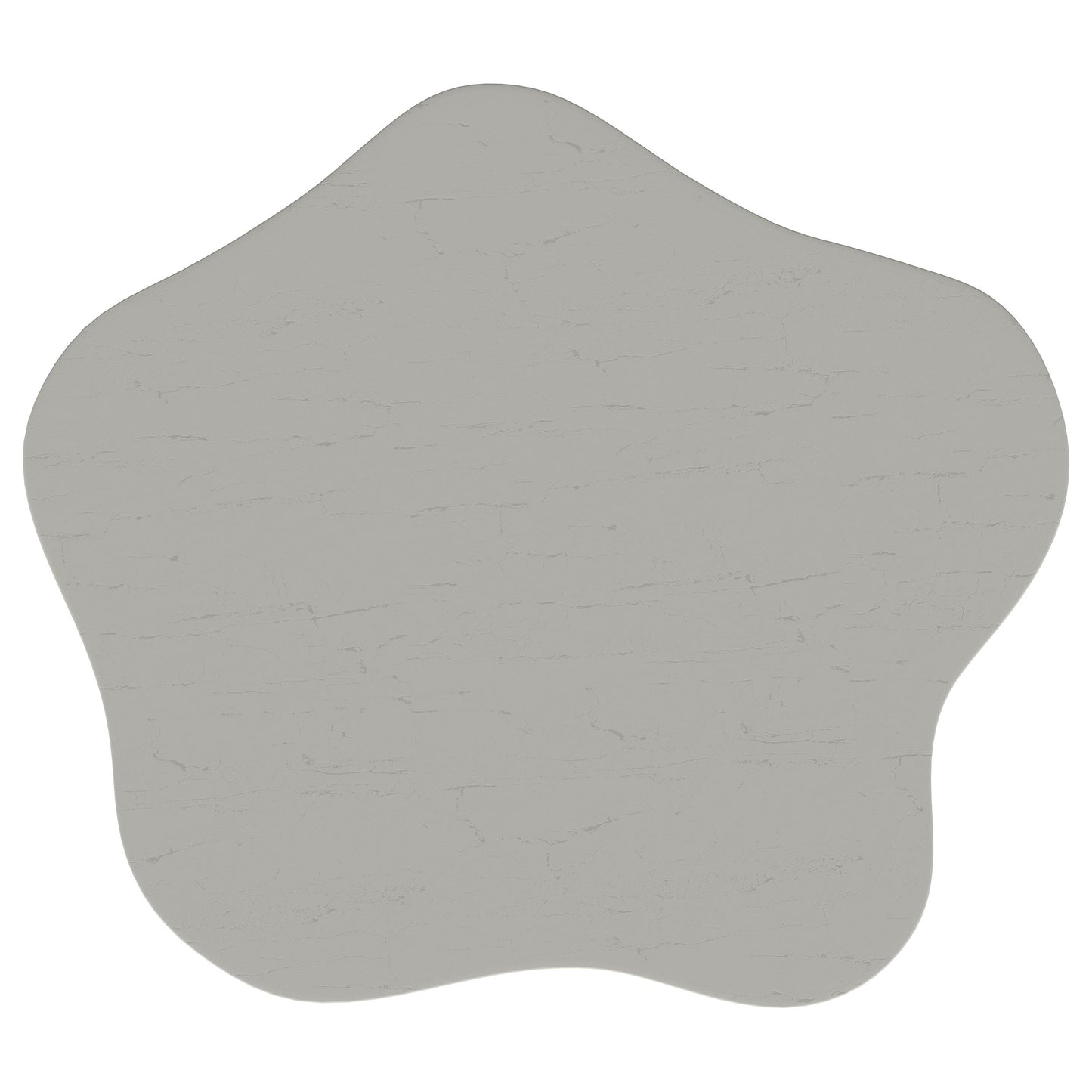 Mesa auxiliar Perth de 17 pulgadas con tablero en forma de nube, color blanco roto