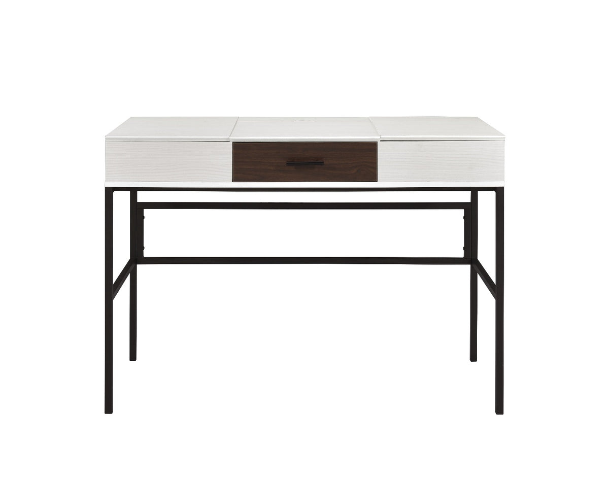 Verster Writing Desk W/USB - Natural & Black