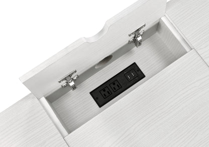 Verster Writing Desk W/USB - Natural & Black