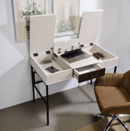 Verster Writing Desk W/USB - Natural & Black