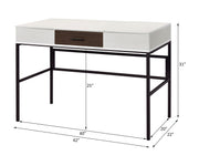 Verster Writing Desk W/USB - Natural & Black