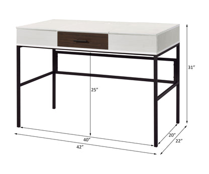 Verster Writing Desk W/USB - Natural & Black