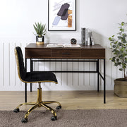 Verster Writing Desk W/USB - Oak & Black