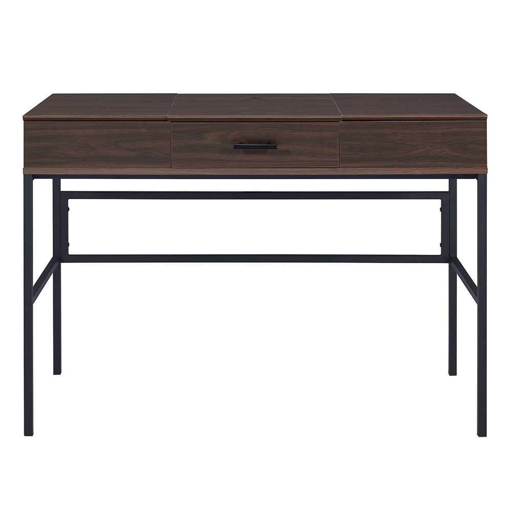 Verster Writing Desk W/USB - Oak & Black