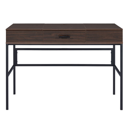 Verster Writing Desk W/USB - Oak & Black