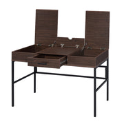 Verster Writing Desk W/USB - Oak & Black