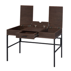 Verster Writing Desk W/USB - Oak & Black