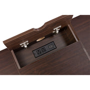 Verster Writing Desk W/USB - Oak & Black