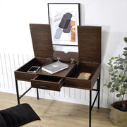 Verster Writing Desk W/USB - Oak & Black