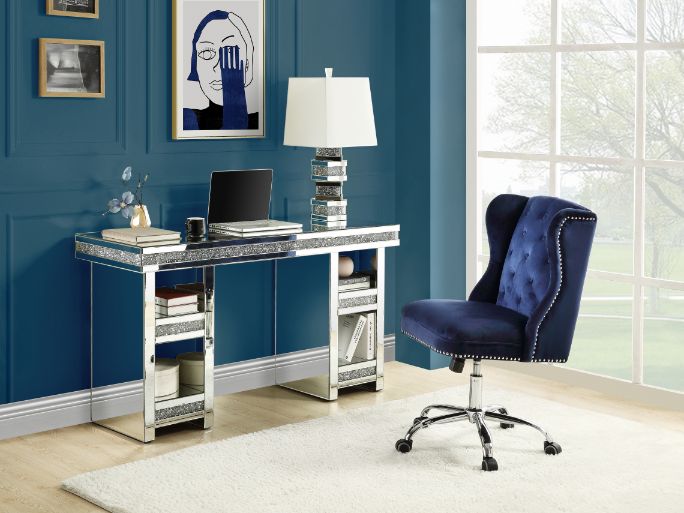 Noralie Glam Writing Desk with Side Storage