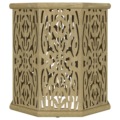 Torres Octagonal Mango Wood Accent Table