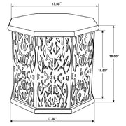 Torres Octagonal Mango Wood Accent Table