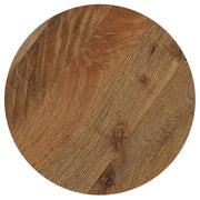 Mesa auxiliar redonda de madera maciza Aureo color miel silvestre