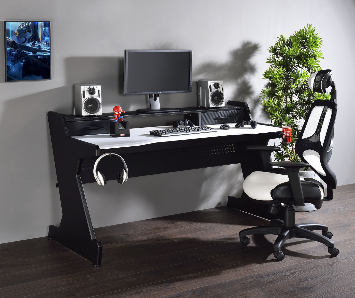 Bigga 59"L 2 Drawers Gaming Desk