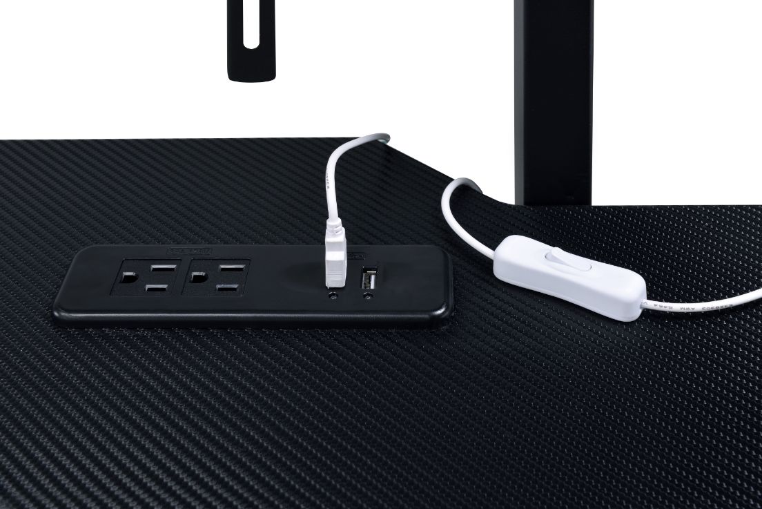 Escritorio para juegos Canzi de 59" de largo con USB