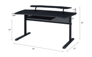 Vildre Gaming Desk W/USB - Black