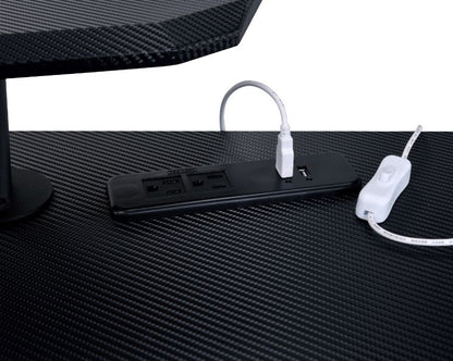 Vildre Gaming Desk W/USB - Black